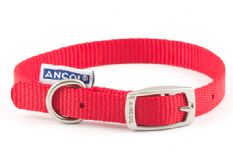Nylon Dog Collar - Red